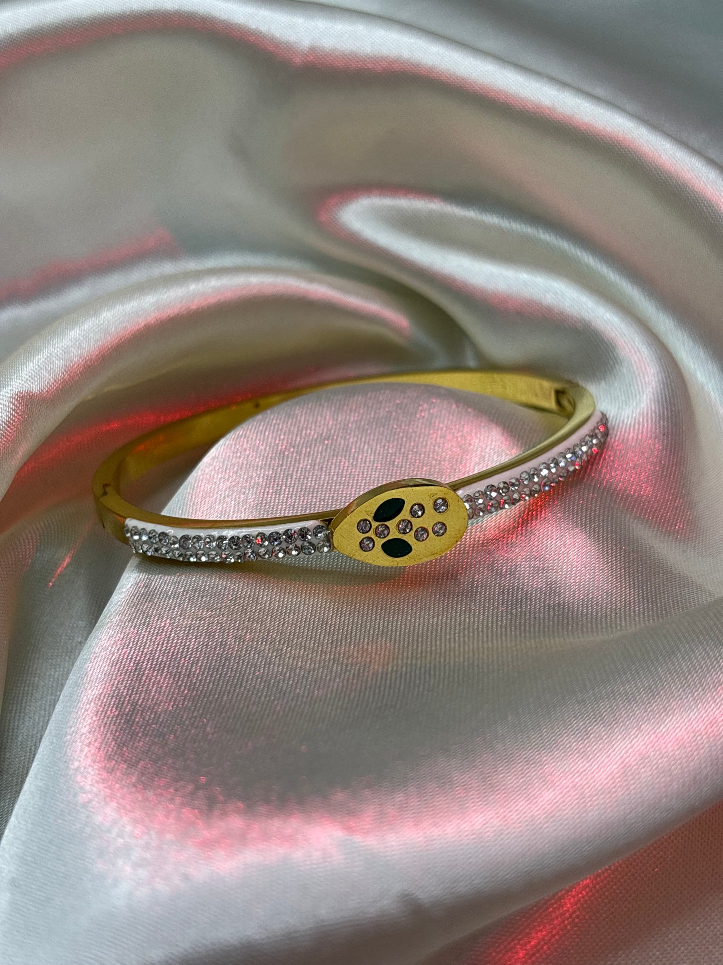 Dual-Tone Mixed Metal Bangle