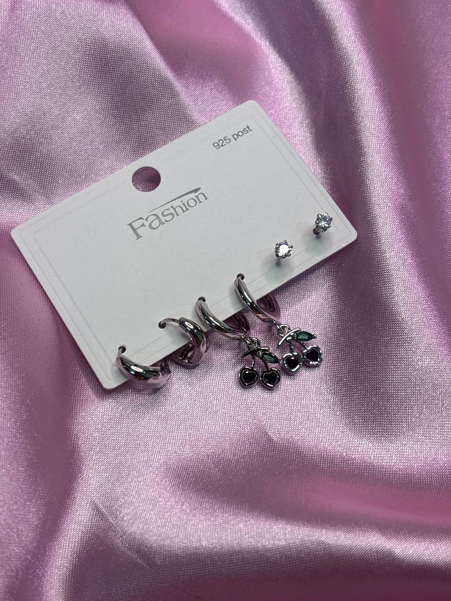 Cluster Charm Tassel Drop Earrings