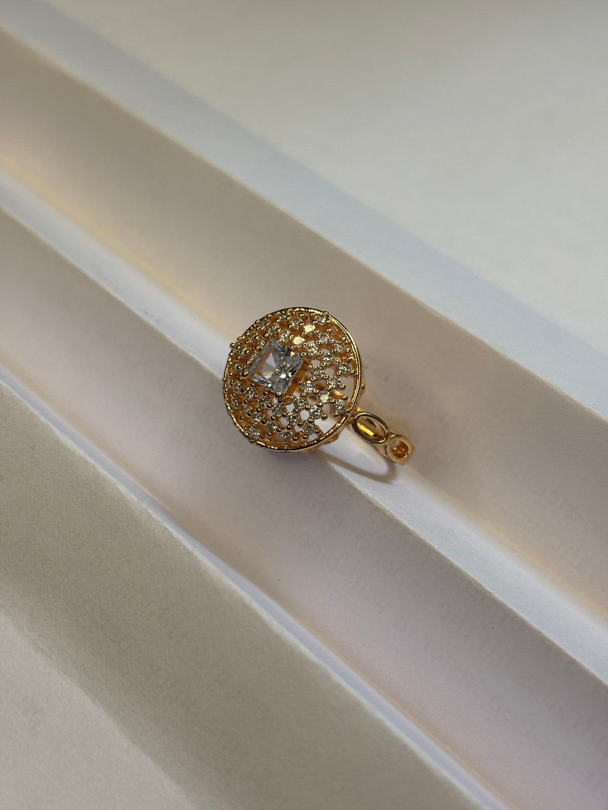 Moroccan Filigree Lace Medallion Ring