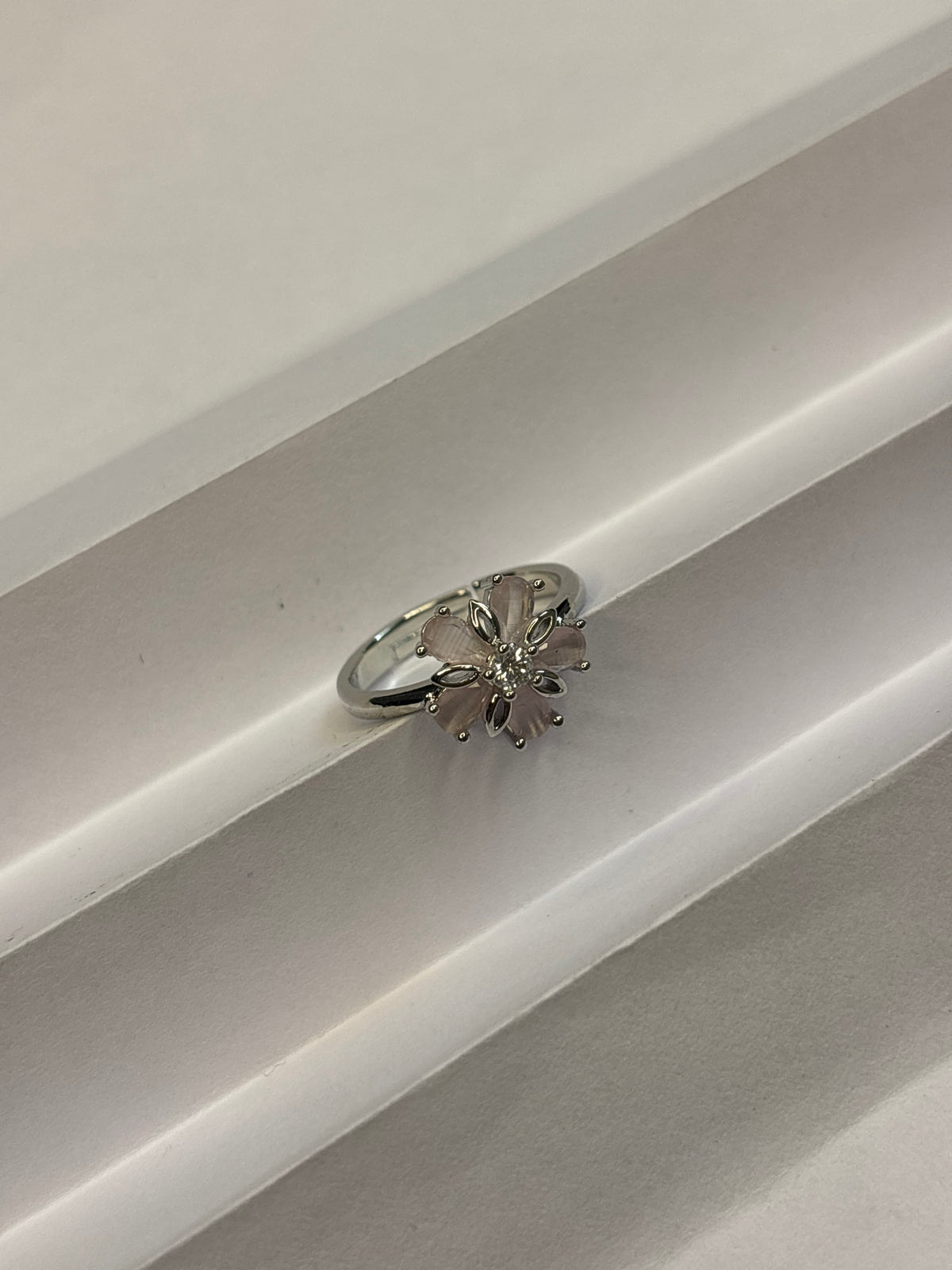 Sterling Silver Pavé Ribbon Wrap Ring