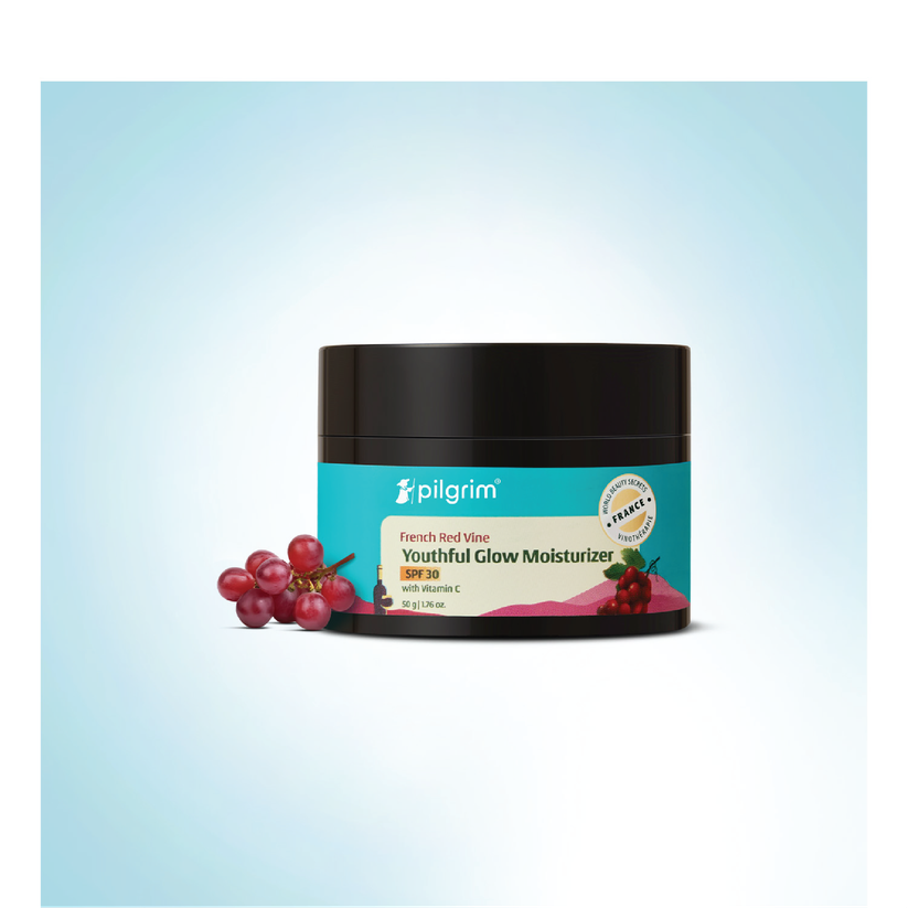 Pilgrim French Red Vine Youthful Glow Moisturizer - 50 g