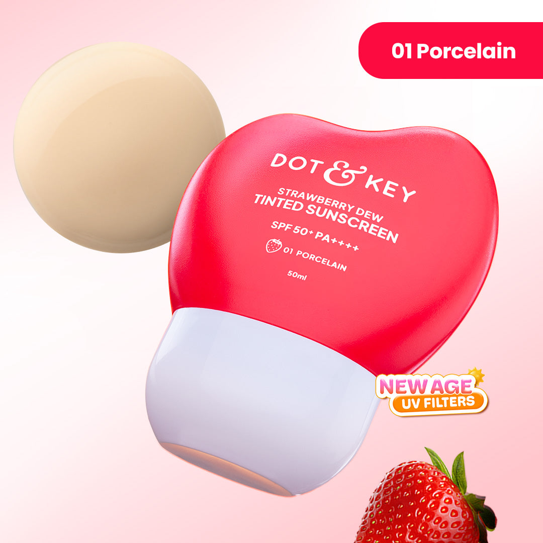 Dot & Key Strawberry Dew Tinted Sunscreen - Porcelain / 50ml