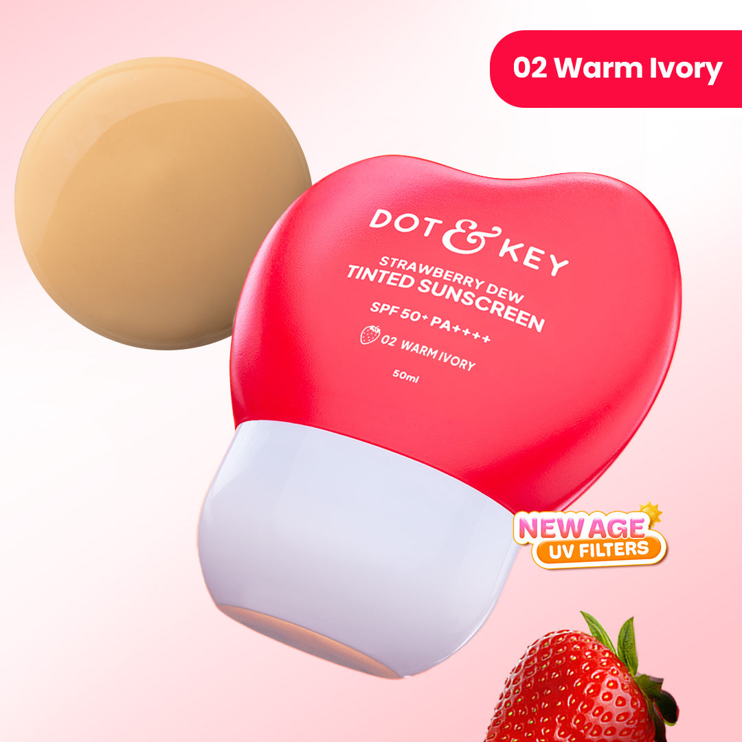 Dot & Key Strawberry Dew Tinted Sunscreen - Warm Ivory / 50ml