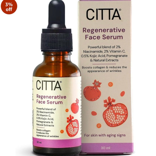 CITTA Regenerative Face Serum (Pomegranate & Niacinamide) | 30 ml