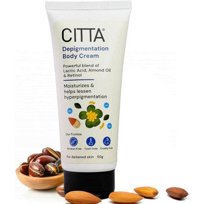 CITTA Depigmentation Body Cream (Shea Butter & Almond) | 50 gm