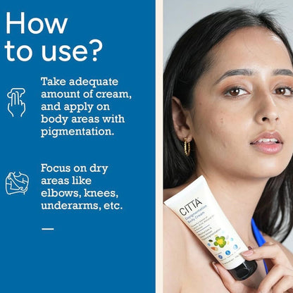 CITTA Depigmentation Body Cream (Shea Butter & Almond) | 50 gm
