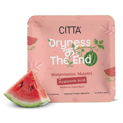 CITTA Dryness Ko The End Sheet Mask (Watermelon, Mulethi & Hyaluronic Acid)