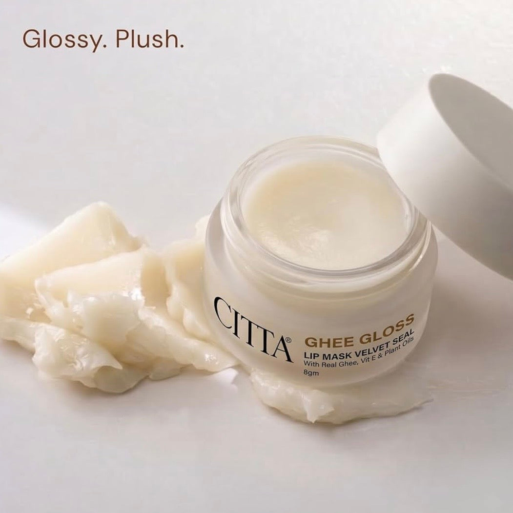 CITTA Ghee Gloss Lip Mask Velvet Balm | 8 gm