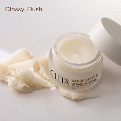 CITTA Ghee Gloss Lip Mask Velvet Balm | 8 gm