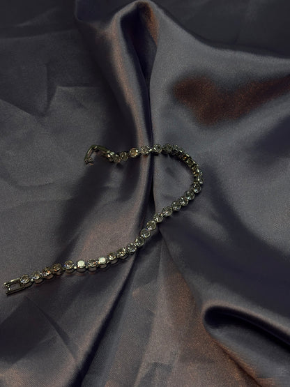 Alternating Baguette & Round Cut Tennis Bracelet