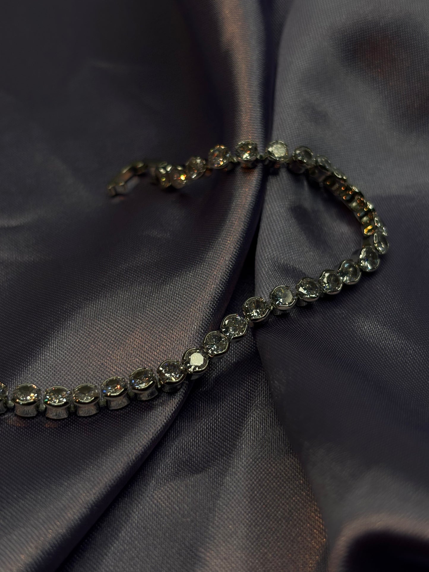 Alternating Baguette & Round Cut Tennis Bracelet