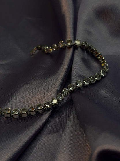 Alternating Baguette & Round Cut Tennis Bracelet