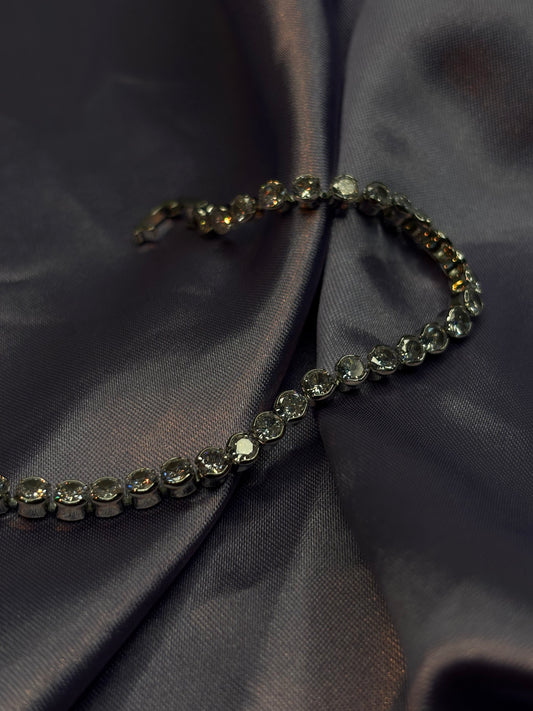 Alternating Baguette & Round Cut Tennis Bracelet