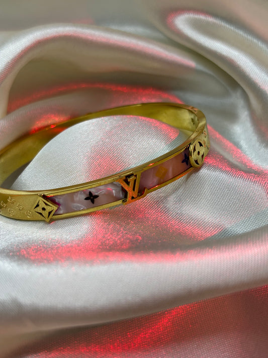 Multi-Color Lucky Motif Charm Bangle