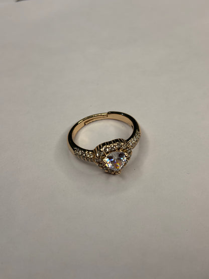Marquise Leaf Dainty Crystal Ring