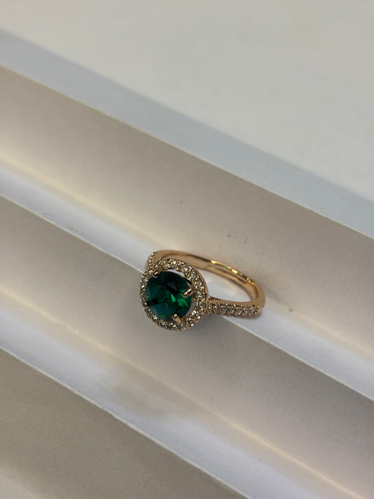 Malachite Green Bold Signet Ring