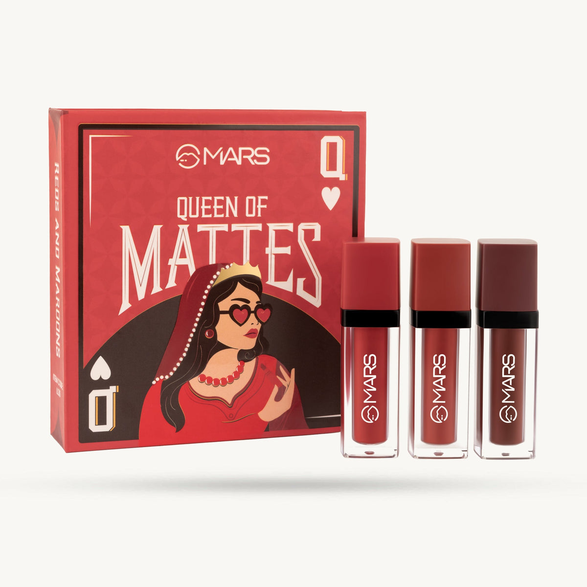 MARS Queen of Mattes Liquid Lipstick Set - Reds and Maroons