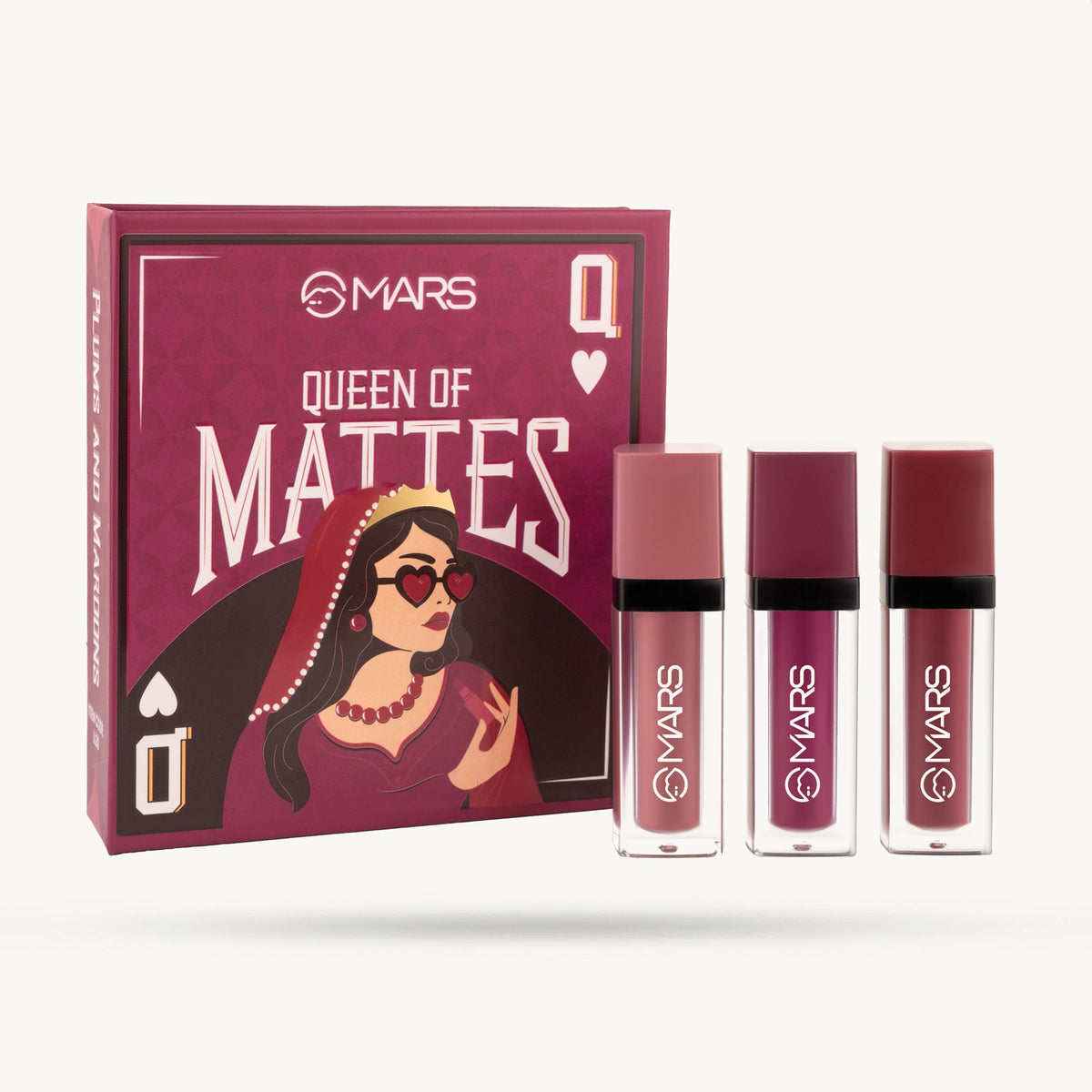 MARS Queen of Mattes Liquid Lipstick Set - Plums and Maroons
