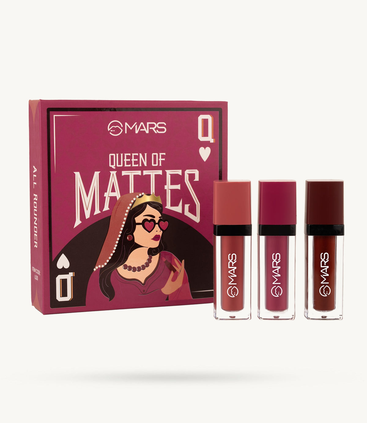 MARS Queen of Mattes Liquid Lipstick Set - All Rounder