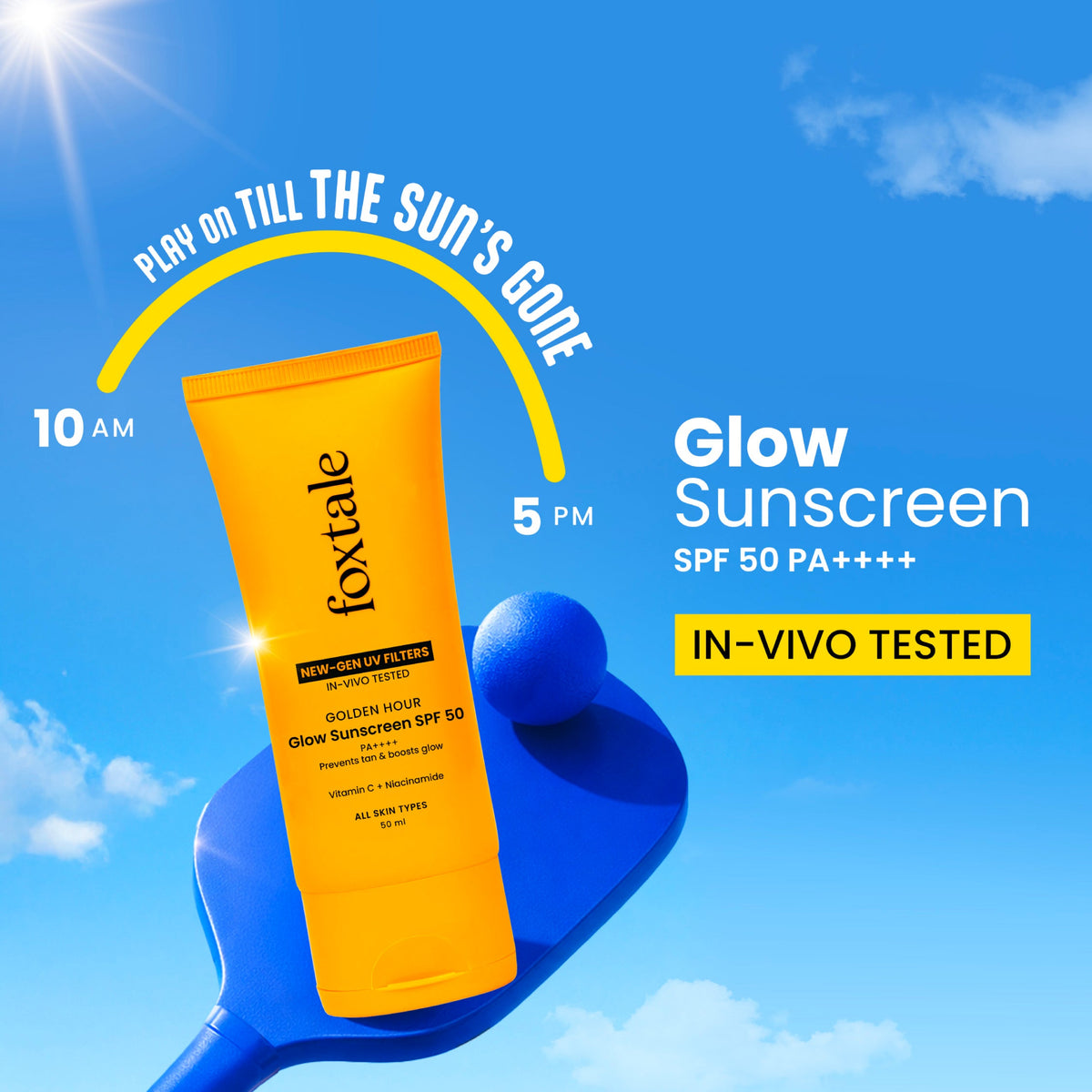 Foxtale Glow Sunscreen - 50 ml