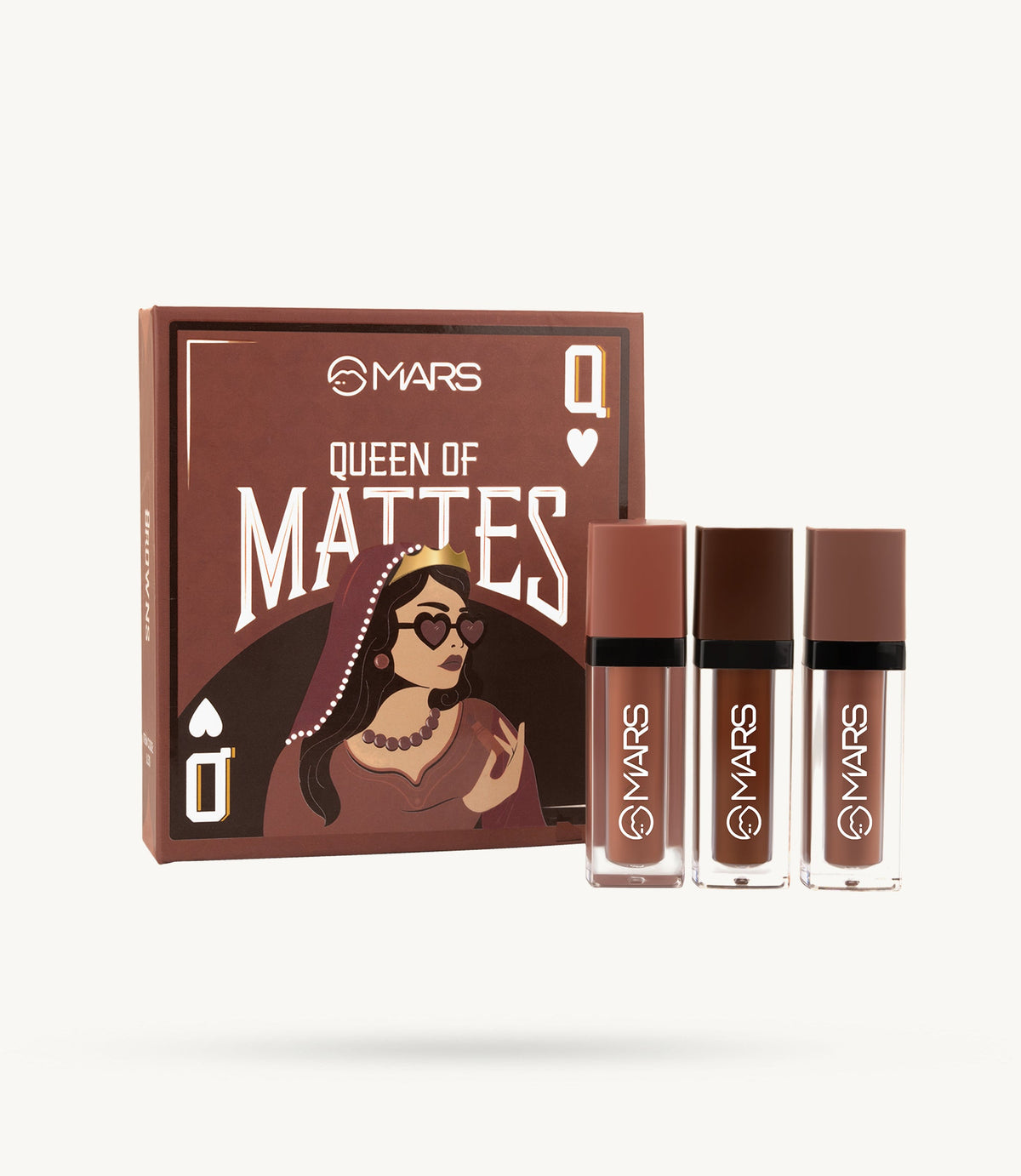 MARS Queen of Mattes Liquid Lipstick Set - Browns