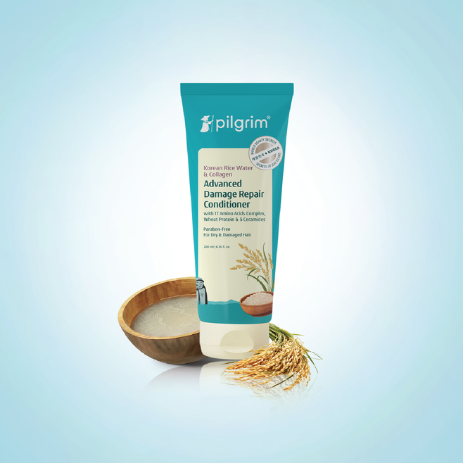 Pilgrim Korean Rice Water & Collagen Advanced Damage Repair Conditioner - 200 ml