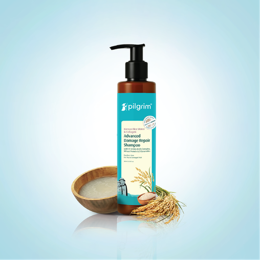 Pilgrim Korean Rice Water & Collagen Advanced Damage Repair Shampoo - 200 ml