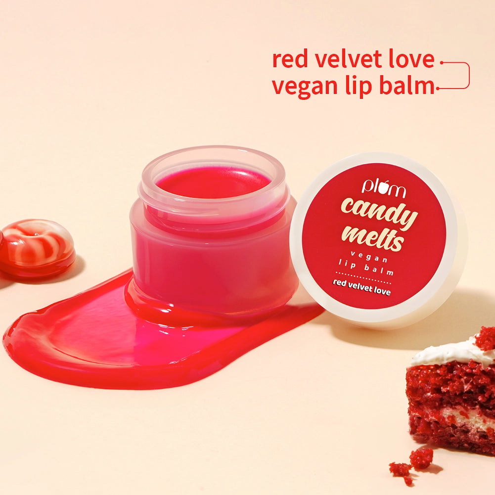 Plum Candy Melts Lip Balm Pot - Red Velvet Love