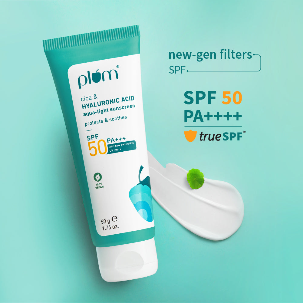 Plum Cica & Hyaluronic Acid Aqua-Light Sunscreen SPF 50 PA++++
