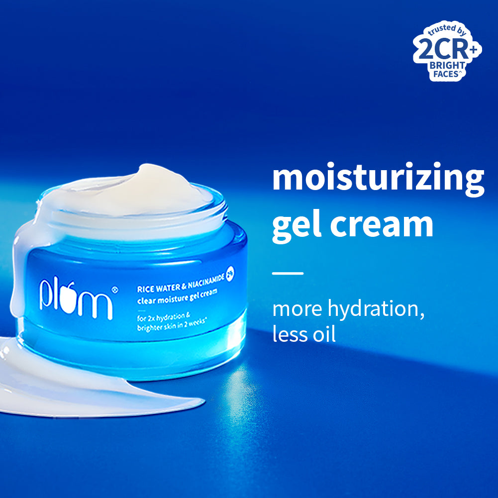 Plum Rice Water & 2% Niacinamide Clear Moisture Gel Cream